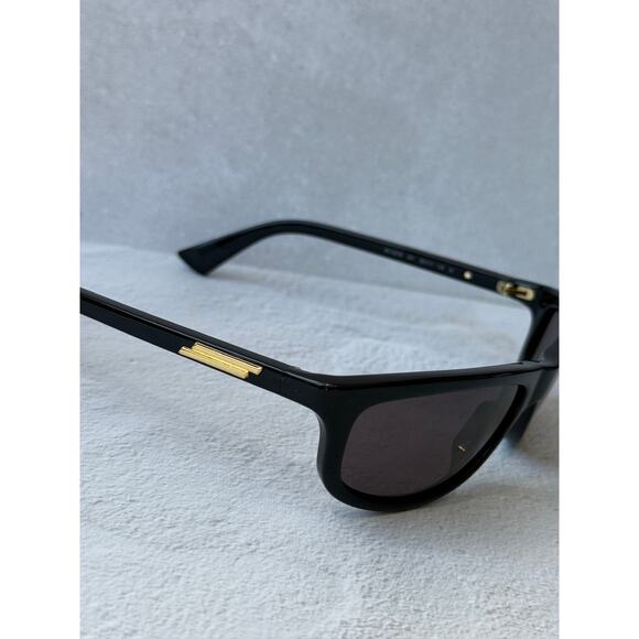 NEW Bottega Veneta BV1327S Black Wrap Unisex Sunglasses
